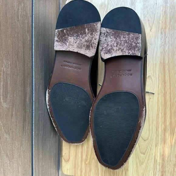 Rockport Men's Derby Split Toe Dress Shoes Model APM1235E Brown‎ Size 15M - Picture 9 of 10